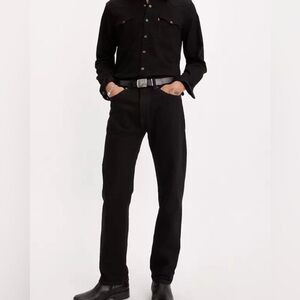 Levi's 505  Men's Straight Black Jeans